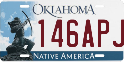 OK license plate 146APJ