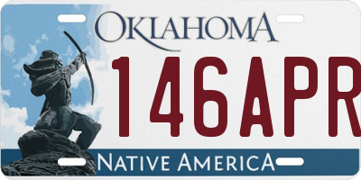 OK license plate 146APR