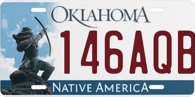 OK license plate 146AQB