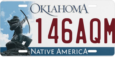 OK license plate 146AQM