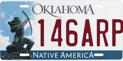 OK license plate 146ARP