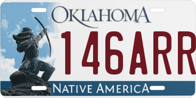 OK license plate 146ARR