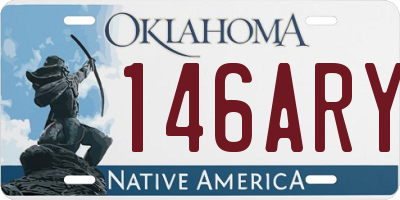 OK license plate 146ARY
