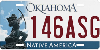 OK license plate 146ASG