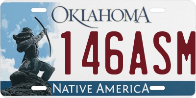 OK license plate 146ASM
