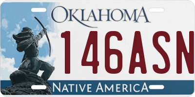 OK license plate 146ASN