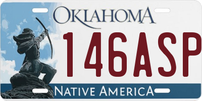 OK license plate 146ASP
