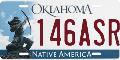 OK license plate 146ASR