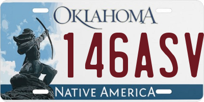 OK license plate 146ASV