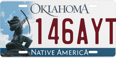 OK license plate 146AYT