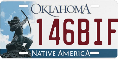 OK license plate 146BIF