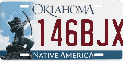 OK license plate 146BJX