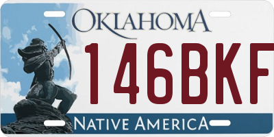 OK license plate 146BKF