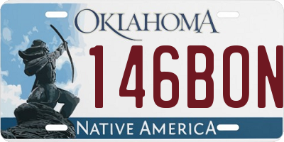 OK license plate 146BON