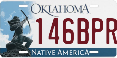 OK license plate 146BPR