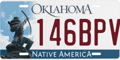 OK license plate 146BPV