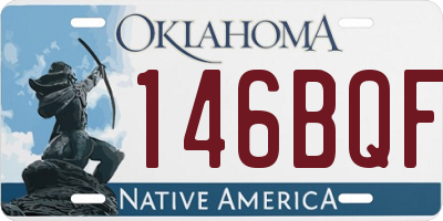 OK license plate 146BQF