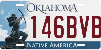 OK license plate 146BVB