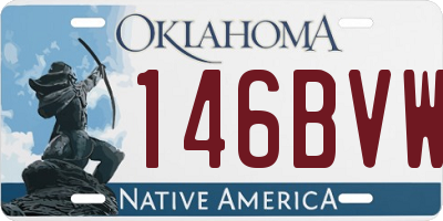 OK license plate 146BVW