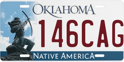 OK license plate 146CAG