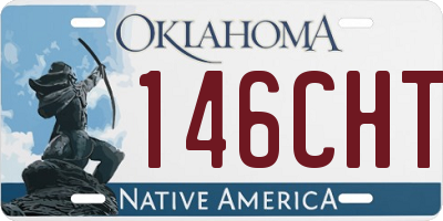 OK license plate 146CHT