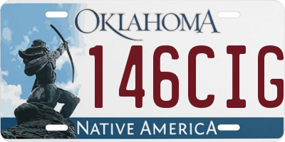 OK license plate 146CIG
