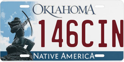 OK license plate 146CIN