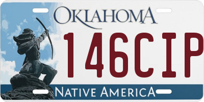 OK license plate 146CIP