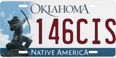 OK license plate 146CIS