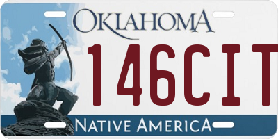 OK license plate 146CIT
