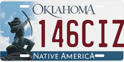 OK license plate 146CIZ