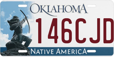 OK license plate 146CJD