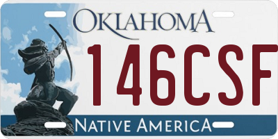 OK license plate 146CSF