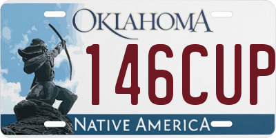 OK license plate 146CUP