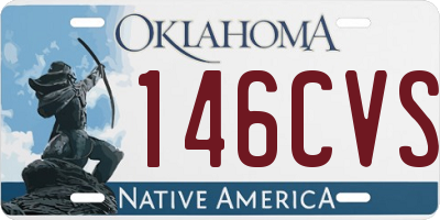 OK license plate 146CVS