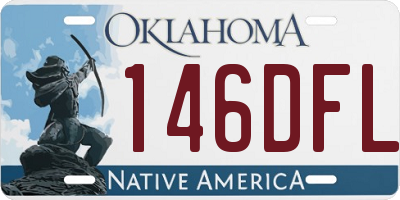OK license plate 146DFL