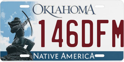 OK license plate 146DFM
