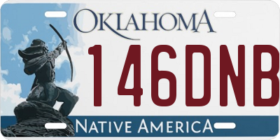 OK license plate 146DNB