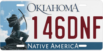 OK license plate 146DNF