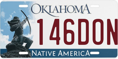 OK license plate 146DON
