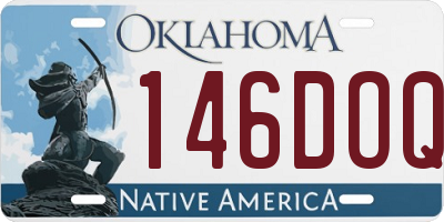 OK license plate 146DOQ