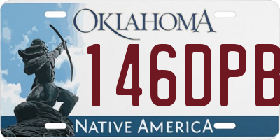 OK license plate 146DPB