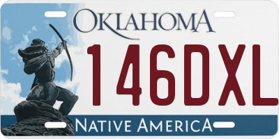 OK license plate 146DXL