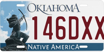 OK license plate 146DXX