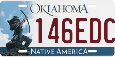 OK license plate 146EDC