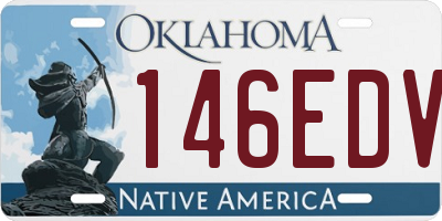 OK license plate 146EDV