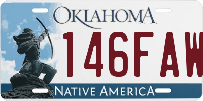 OK license plate 146FAW