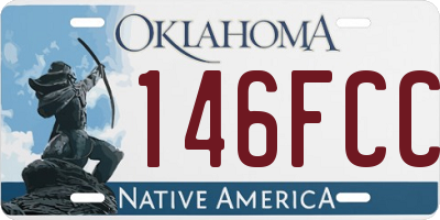 OK license plate 146FCC