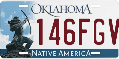 OK license plate 146FGV