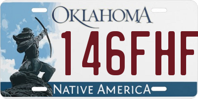 OK license plate 146FHF